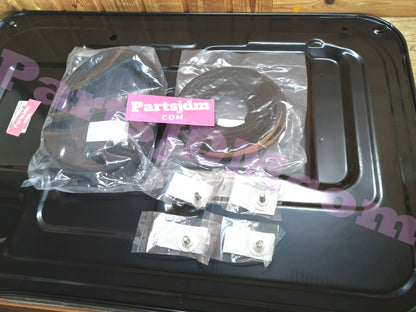 SUBARU Genuine Sambar Trap door Service hole cover truck engine hood & Lid Molding & BOLT set TV1 TT1