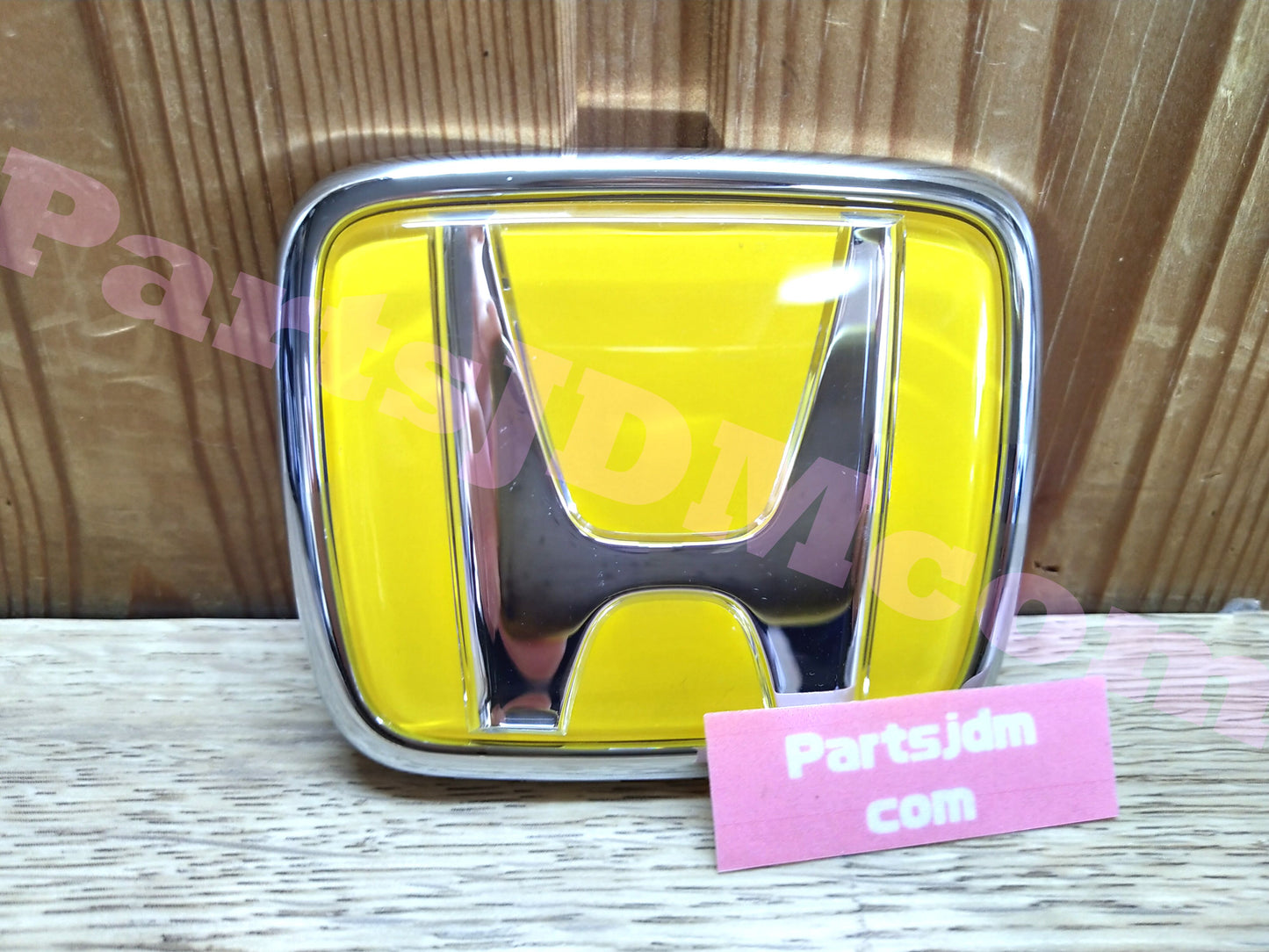 HONDA GENUINE JDM S2000 AP1 AP2 Yellow H Emblem Badge Ornament OEM Parts