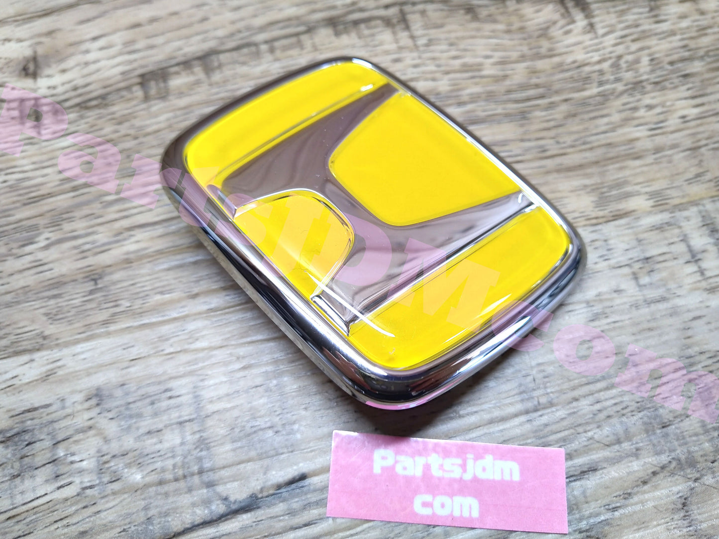 HONDA GENUINE JDM S2000 AP1 AP2 Yellow H Emblem Badge Ornament OEM Parts