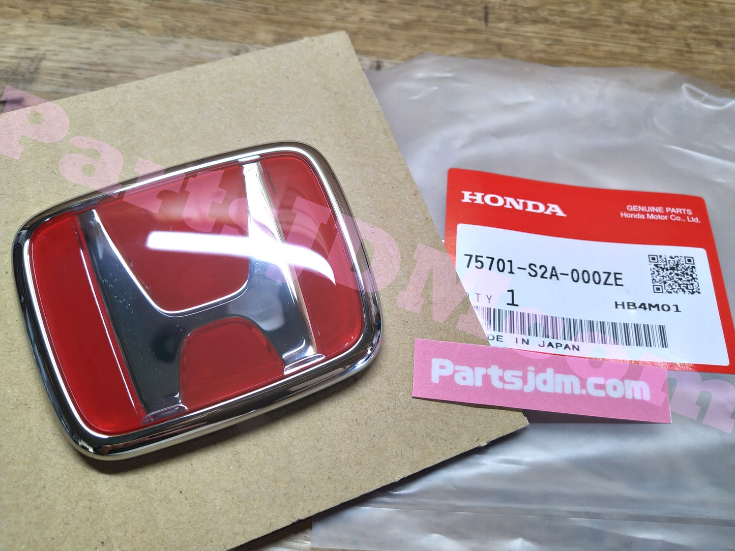 Genuine Honda S2000 AP1 AP2 Emblem M Rear Red 75701-S2A-000ZE