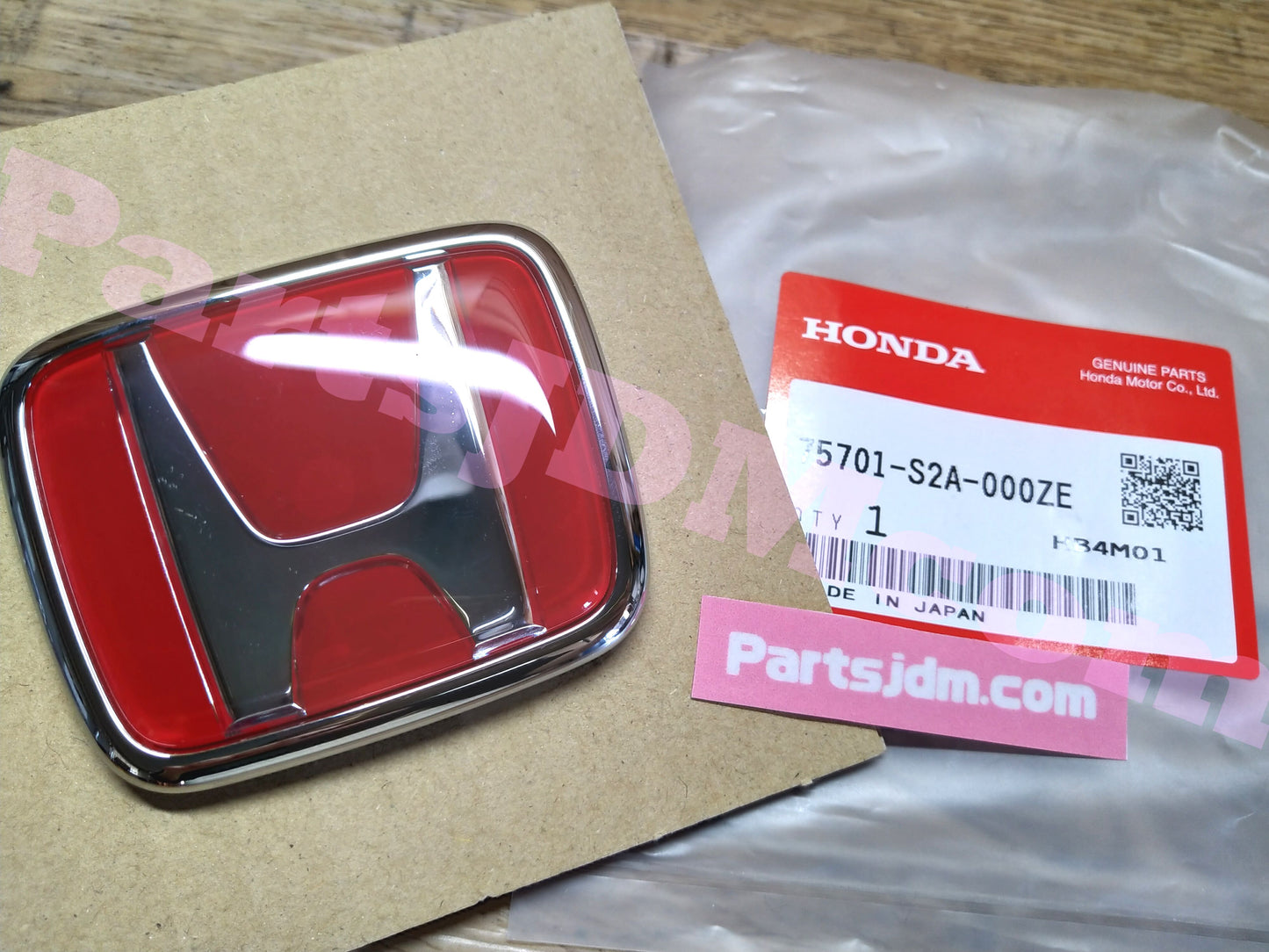 Genuine Honda S2000 AP1 AP2 Emblem M Rear Red 75701-S2A-000ZE