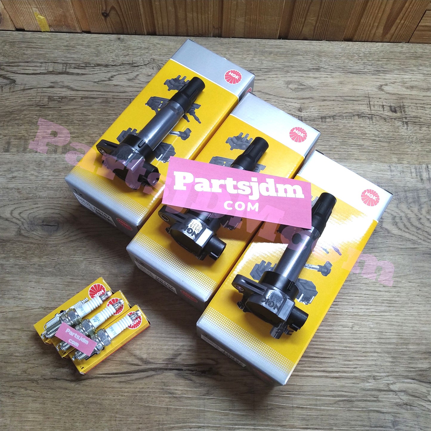 Fit SUZUKI JIMNY JB23W K6A NGK Ignition Coils x3 + Spark Plugs x3 Set