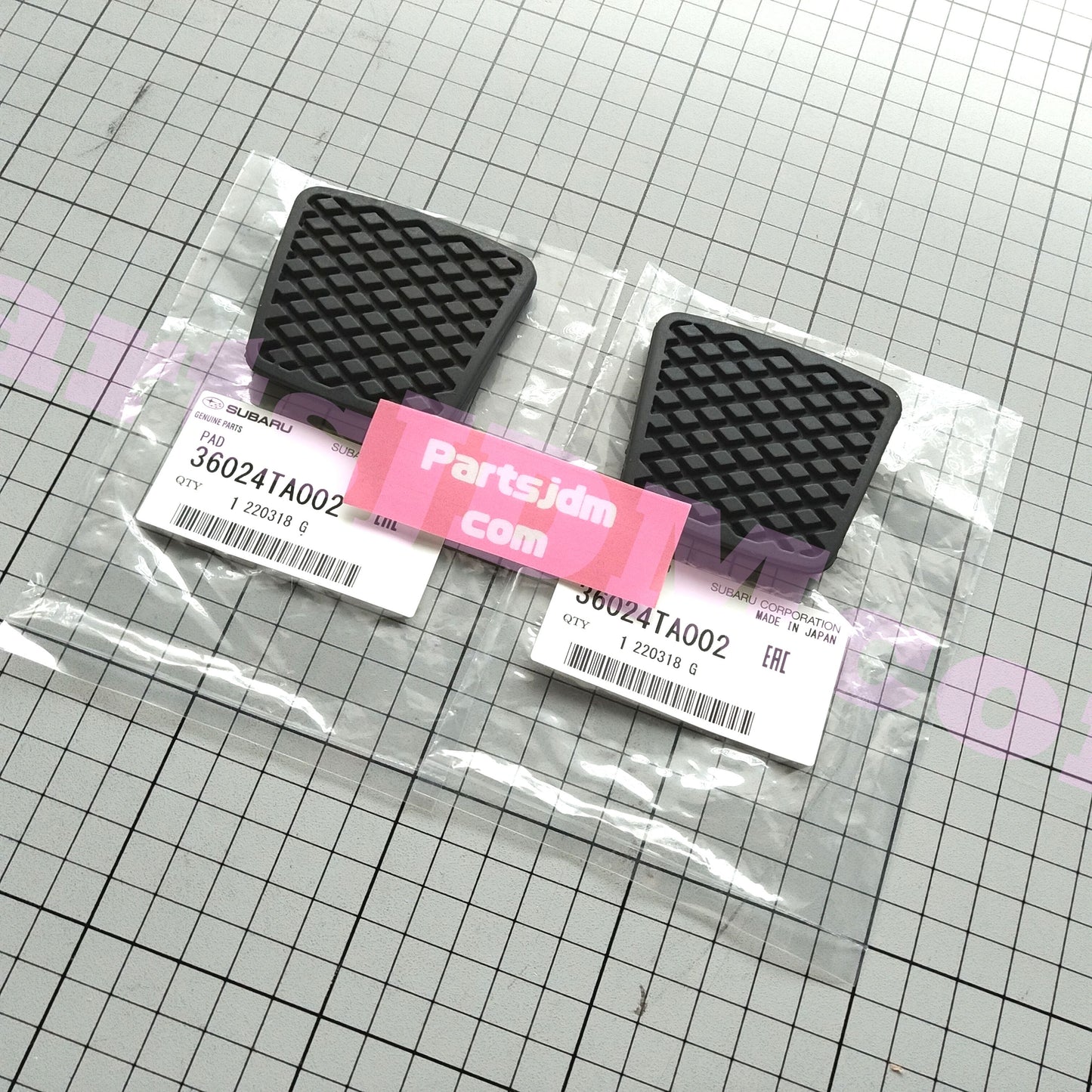 Subaru Genuine JDM Brake OR Clutch Pedal Pad Sambar KS4 KS3 KV4 KV3 set of two