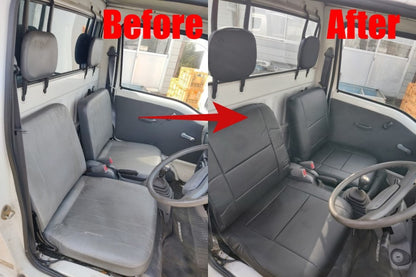Fits SUBARU SAMBAR KS3 KS4 Seatcover PVC HighGrade Leather Waterproof Truck Quality