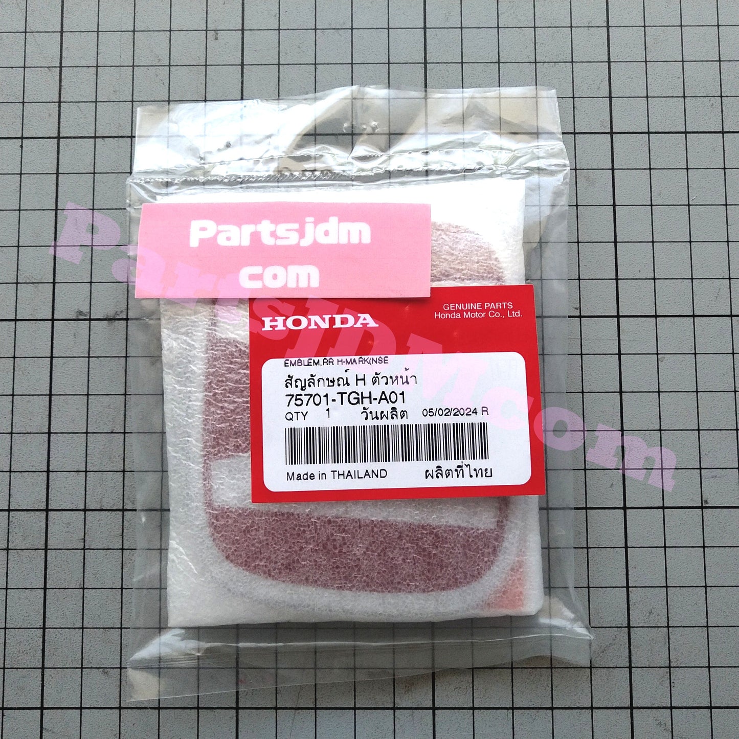 HONDA Genuine JDM CIVIC TYPE-R FK8 2017-2019 Rear Red H Emblem