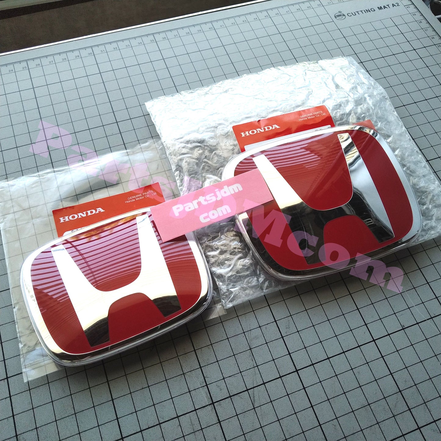 HONDA Genuine JDM CIVIC TYPE-R FK8 2017-2019 Front & Rear Red H Emblem Set OEM