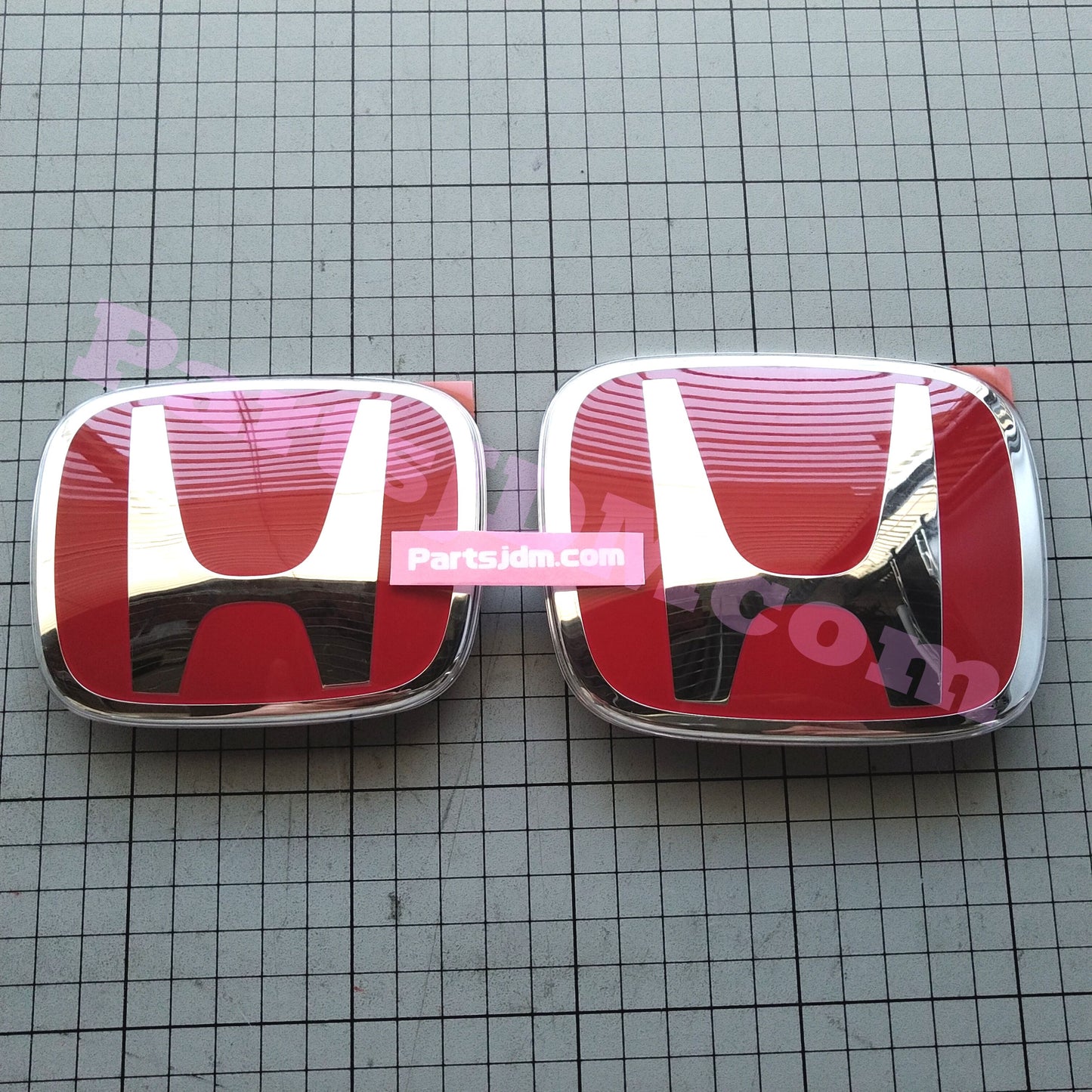 HONDA Genuine JDM CIVIC TYPE-R FK8 2017-2019 Front & Rear Red H Emblem Set OEM