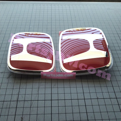 HONDA Genuine JDM CIVIC TYPE-R FK8 2017-2019 Front & Rear Red H Emblem Set OEM