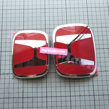 HONDA Genuine JDM CIVIC TYPE-R FK8 2017-2019 Front & Rear Red H Emblem Set OEM