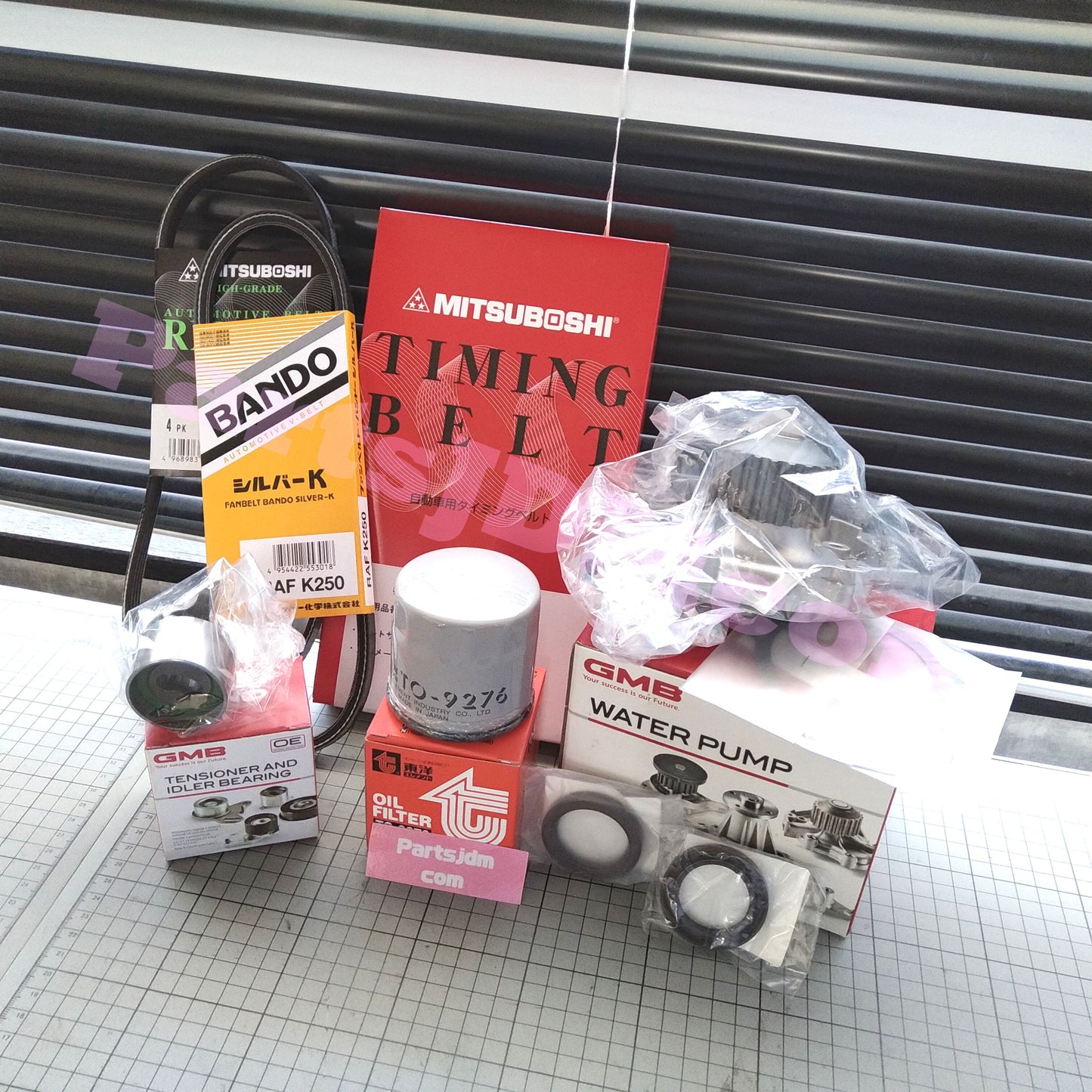 SUZUKI CARRY JDM DD51T F6A 91-99 Timing belt Fan belt Oil filter 8-piece set