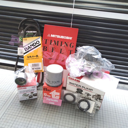SUZUKI CARRY JDM DD51T F6A 91-99 Timing belt Fan belt Oil filter 8-piece set