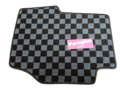 Sambar Truck JDM KS3 KS4 Floor Mat Check Gray 93-99 Front 2 piece