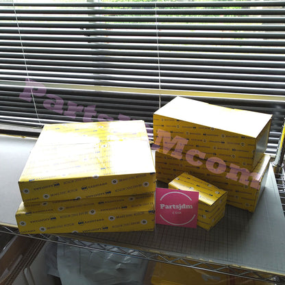 Front Brake Rotor and Pad Set + Rear Brake Shoe Set for Toyota Land Cruiser Prado KZJ71G / KZJ78G – Made in Japan by MK Kashiyama – Painted Finish