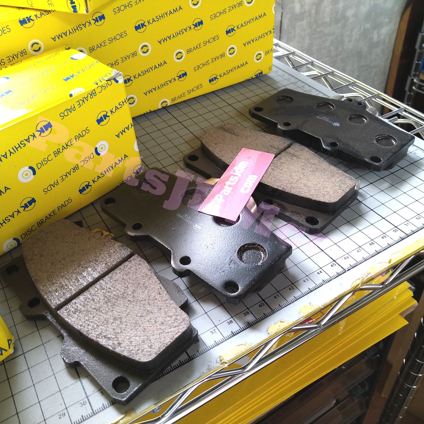 Front Brake Rotor and Pad Set + Rear Brake Shoe Set for Toyota Land Cruiser Prado KZJ71G / KZJ78G – Made in Japan by MK Kashiyama – Painted Finish