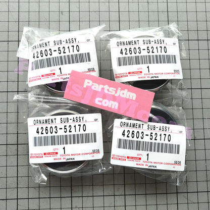 TOYOTA Genuine JDM 42603-52170 Center Wheel Caps Hub Caps Set Of 4 Tracking Num