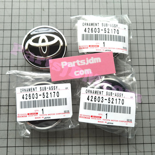 TOYOTA Genuine JDM 42603-52170 Center Wheel Caps Hub Caps Set Of 4 Tracking Num