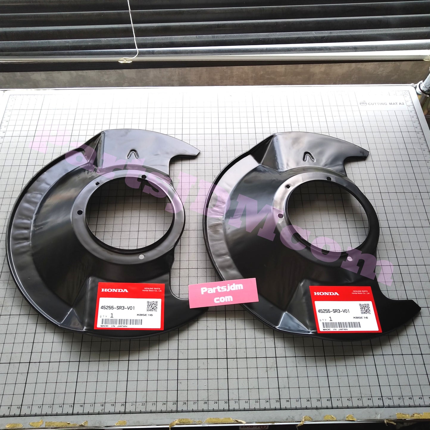 HONDA Genuine JDM CR-X EG2 CIVIC EG EK4 EJ1 RH LH Set Front Brake Splash Guard OEM 45255-SR3-V01 x2