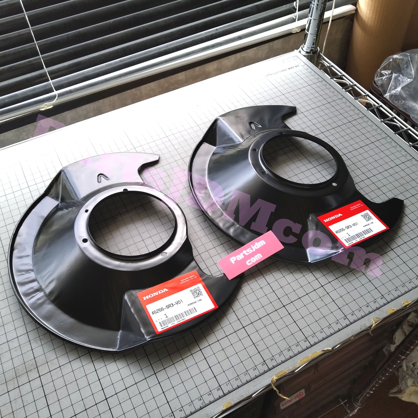 HONDA Genuine JDM CR-X EG2 CIVIC EG EK4 EJ1 RH LH Set Front Brake Splash Guard OEM 45255-SR3-V01 x2