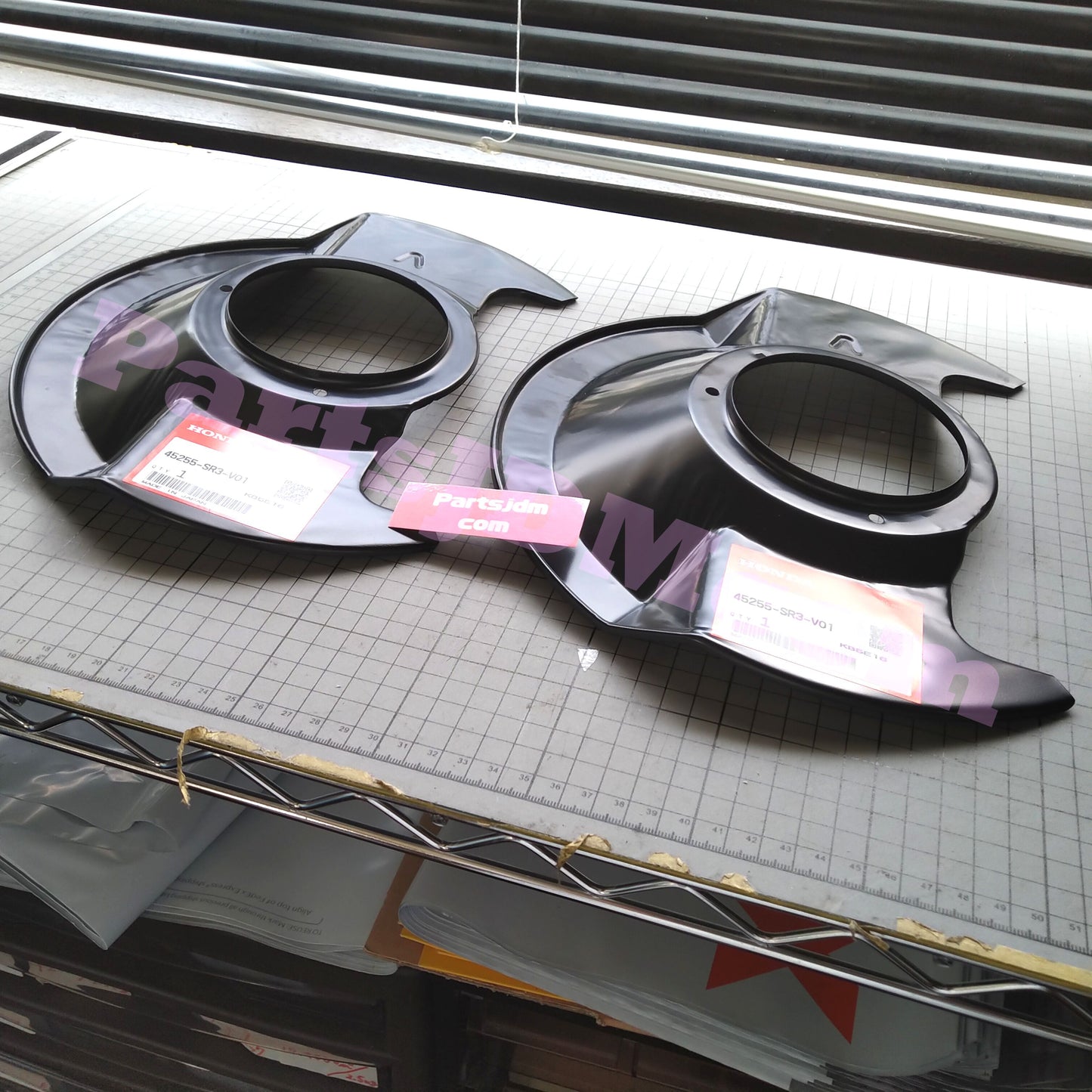 HONDA Genuine JDM CR-X EG2 CIVIC EG EK4 EJ1 RH LH Set Front Brake Splash Guard OEM 45255-SR3-V01 x2