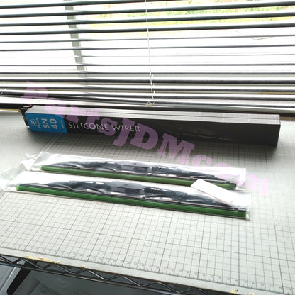 Water-Repellent Front Wiper Blade Set (2pcs) Fits Honda Acty HA1–HA5 / HH1–HH4