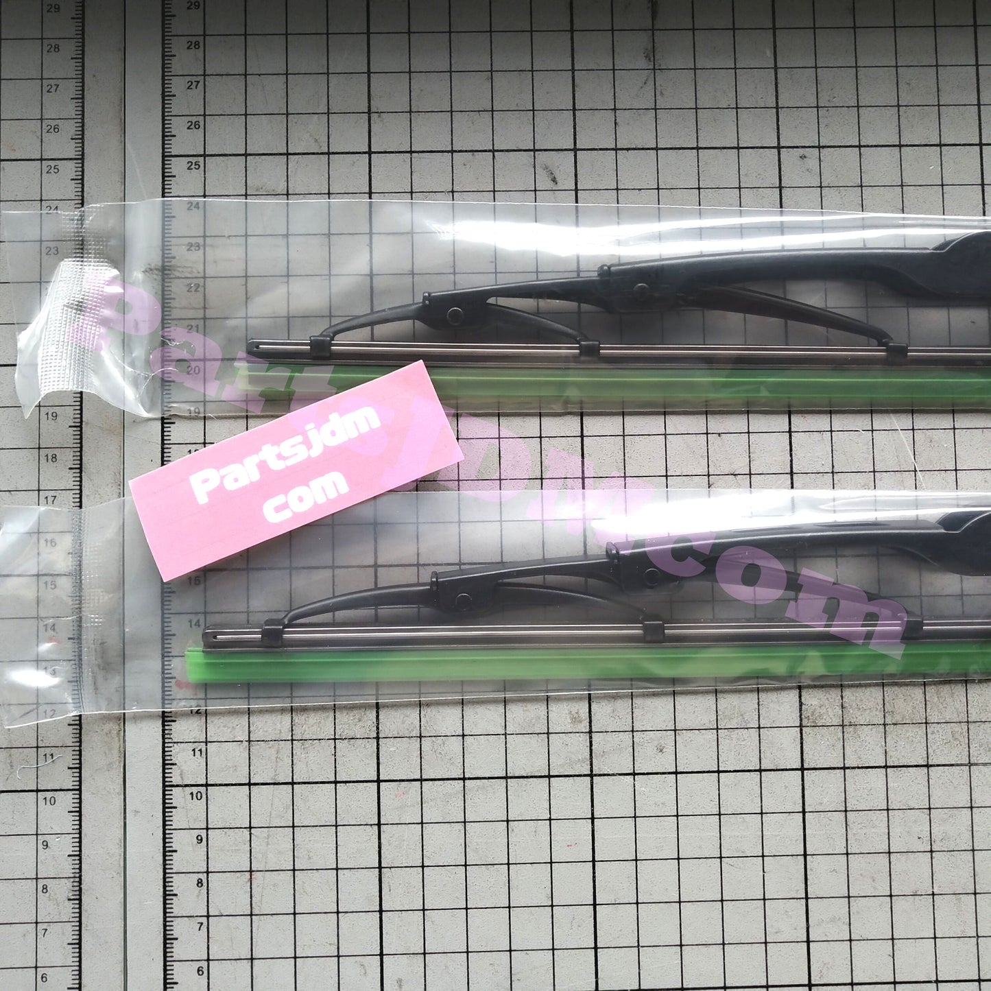 Water-Repellent Front Wiper Blade Set (2pcs) Fits Honda Acty HA1–HA5 / HH1–HH4