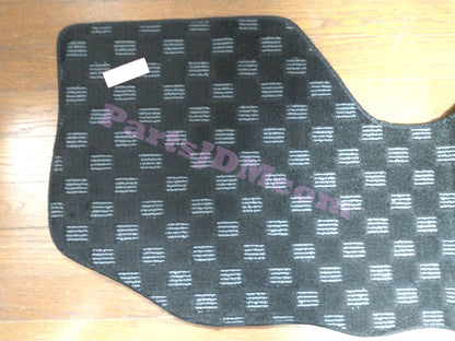 For Subaru Sambar Truck TT1 TT2 Floor Mat Check Pattern Black & Gray For AT