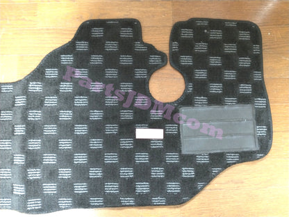 For Subaru Sambar Truck TT1 TT2 Floor Mat Check Pattern Black & Gray For AT