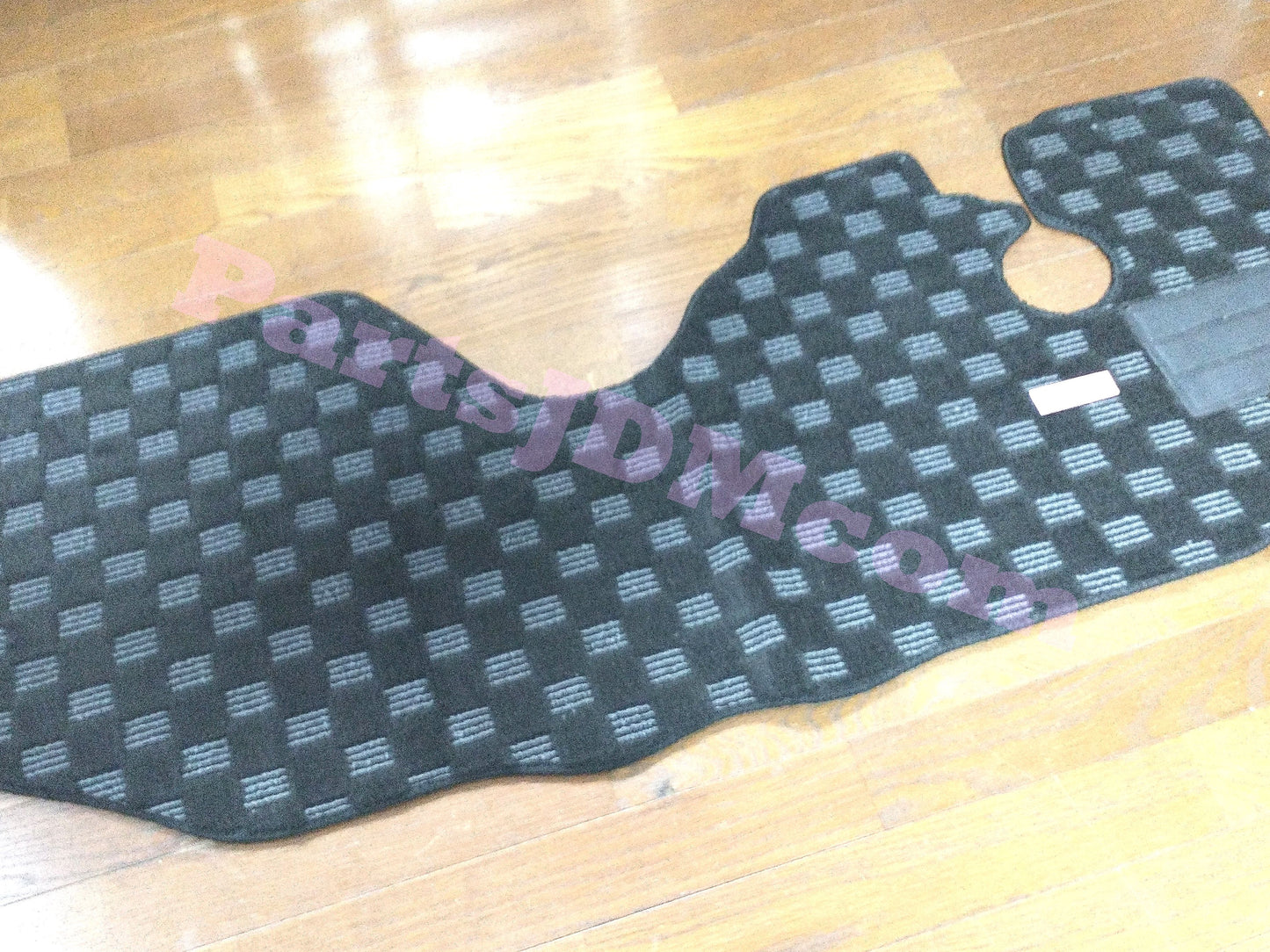 For Subaru Sambar Truck TT1 TT2 Floor Mat Check Pattern Black & Gray For AT