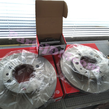 Brembo Front Brake Disc &Pad Set Fit Land Cruiser Prado KZJ78G KZJ78W