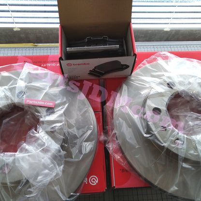 Brembo Front Brake Disc &Pad Set Fit Land Cruiser Prado KZJ78G KZJ78W