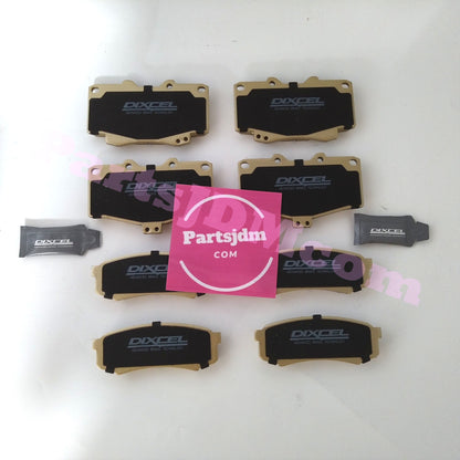 طقم تيل فرامل DIXCEL من النوع X لسيارة واحدة، يناسب لاند كروزر برادو KZJ78G KZJ78W