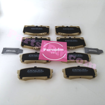 طقم تيل فرامل DIXCEL من النوع X لسيارة واحدة، يناسب لاند كروزر برادو KZJ78G KZJ78W