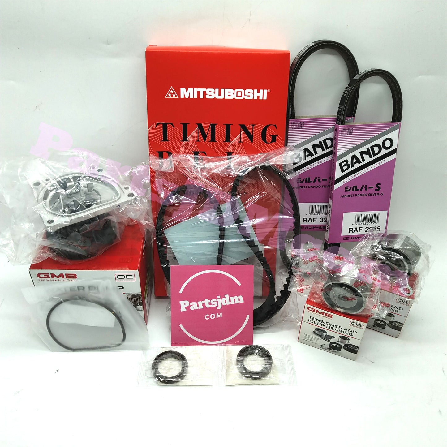 HONDA ACTY JDM Timing Belt 8 Parts Kit for HA3 HA4 Water Pump Gasket Alt Belt