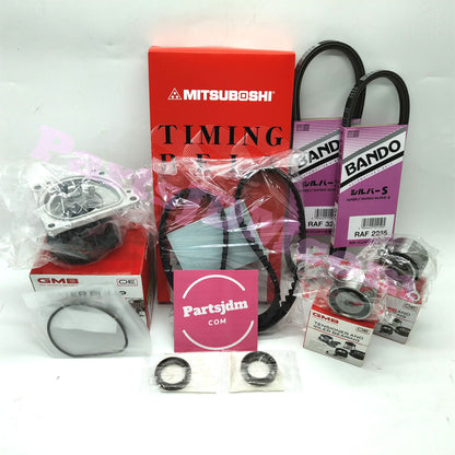 HONDA ACTY JDM Timing Belt 8 Parts Kit for HA3 HA4 Water Pump Gasket Alt Belt