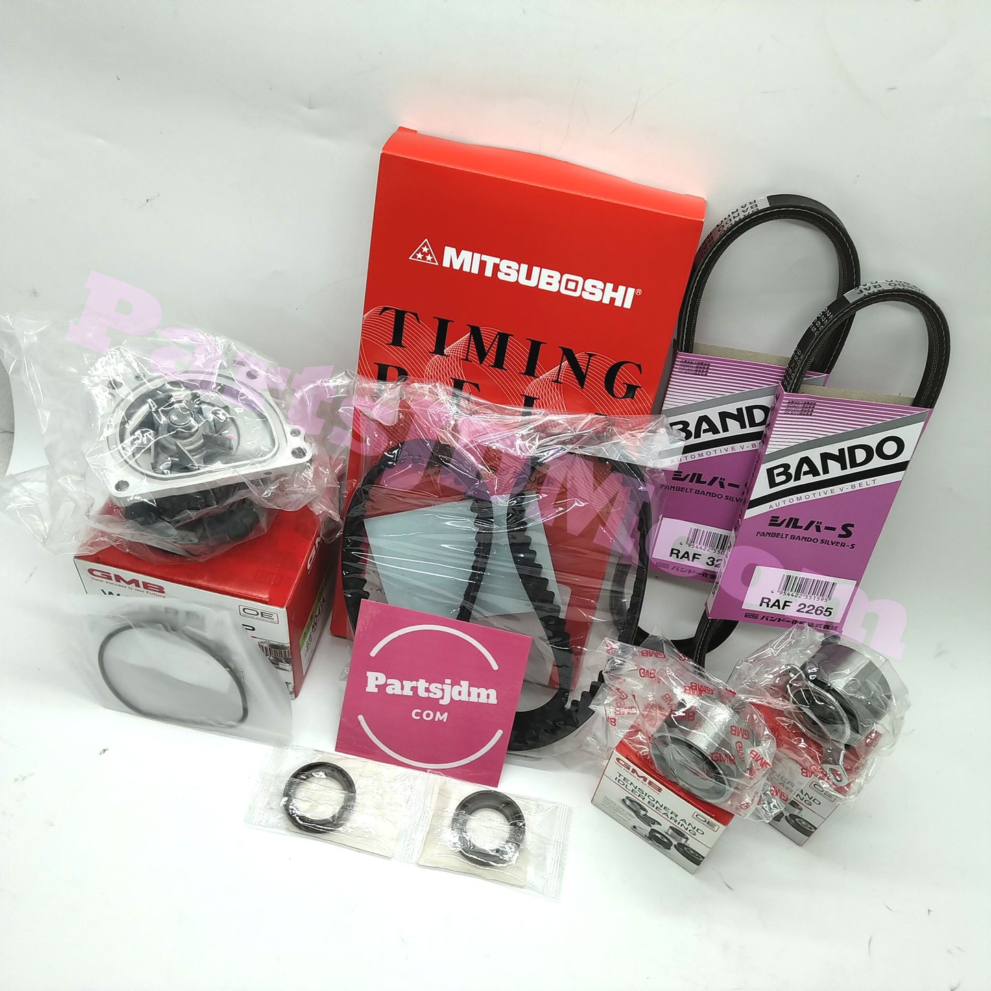 HONDA ACTY JDM Timing Belt 8 Parts Kit for HA3 HA4 Water Pump Gasket Alt Belt