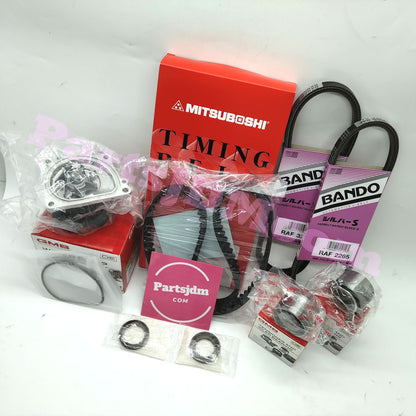 HONDA ACTY JDM Timing Belt 8 Parts Kit for HA3 HA4 Water Pump Gasket Alt Belt