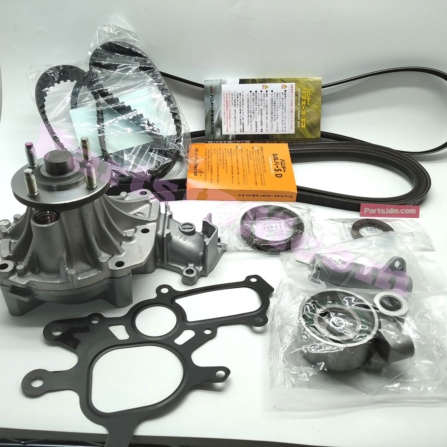 Timing Belt & Fan Belt Kit with Oil Seals for Toyota Hiace KZH106G/KZH106W (Early Model) 06/1997–06/2000 | 1KZ-TE Engine | 9-Piece Set