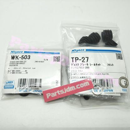 Brake Overhaul Kit Front/Rear Left/Right 1 Car Set Fits Honda Acty HA4