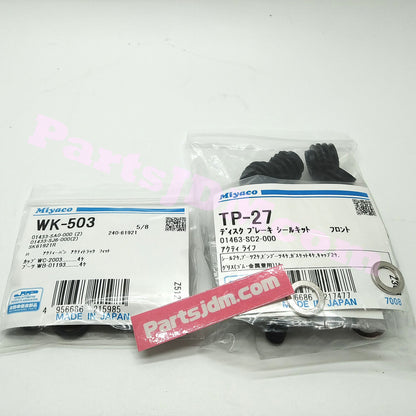 Brake Overhaul Kit Front/Rear Left/Right 1 Car Set Fits Honda Acty HA4