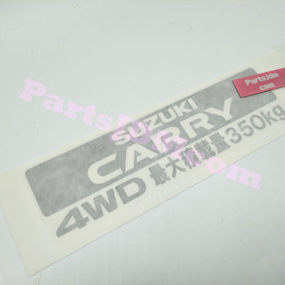 SUZUKI CARRY JDM STICKER DA65T DA63T 4WD Max Load 350kg OTHER CARRY GENUINE DECAL