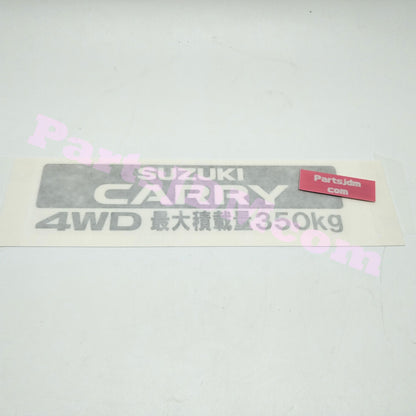 SUZUKI CARRY JDM STICKER DA65T DA63T 4WD Max Load 350kg OTHER CARRY GENUINE DECAL