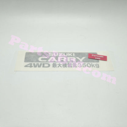 SUZUKI CARRY JDM STICKER DA65T DA63T 4WD Max Load 350kg OTHER CARRY GENUINE DECAL