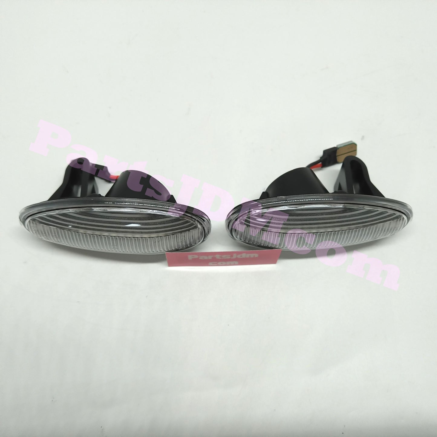 يناسب سيارة ميتسوبيشي ديلكا اليابانية (JDM) موديلات 94-07، إشارات جانبية LED بعدسات شفافة ومؤشرات انعطاف برتقالية