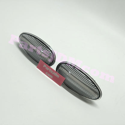 يناسب سيارة ميتسوبيشي ديلكا اليابانية (JDM) موديلات 94-07، إشارات جانبية LED بعدسات شفافة ومؤشرات انعطاف برتقالية