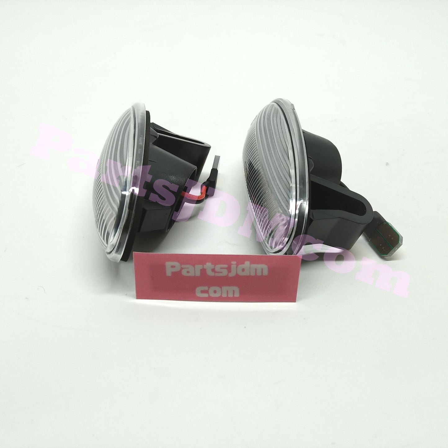 يناسب سيارة ميتسوبيشي ديلكا اليابانية (JDM) موديلات 94-07، إشارات جانبية LED بعدسات شفافة ومؤشرات انعطاف برتقالية