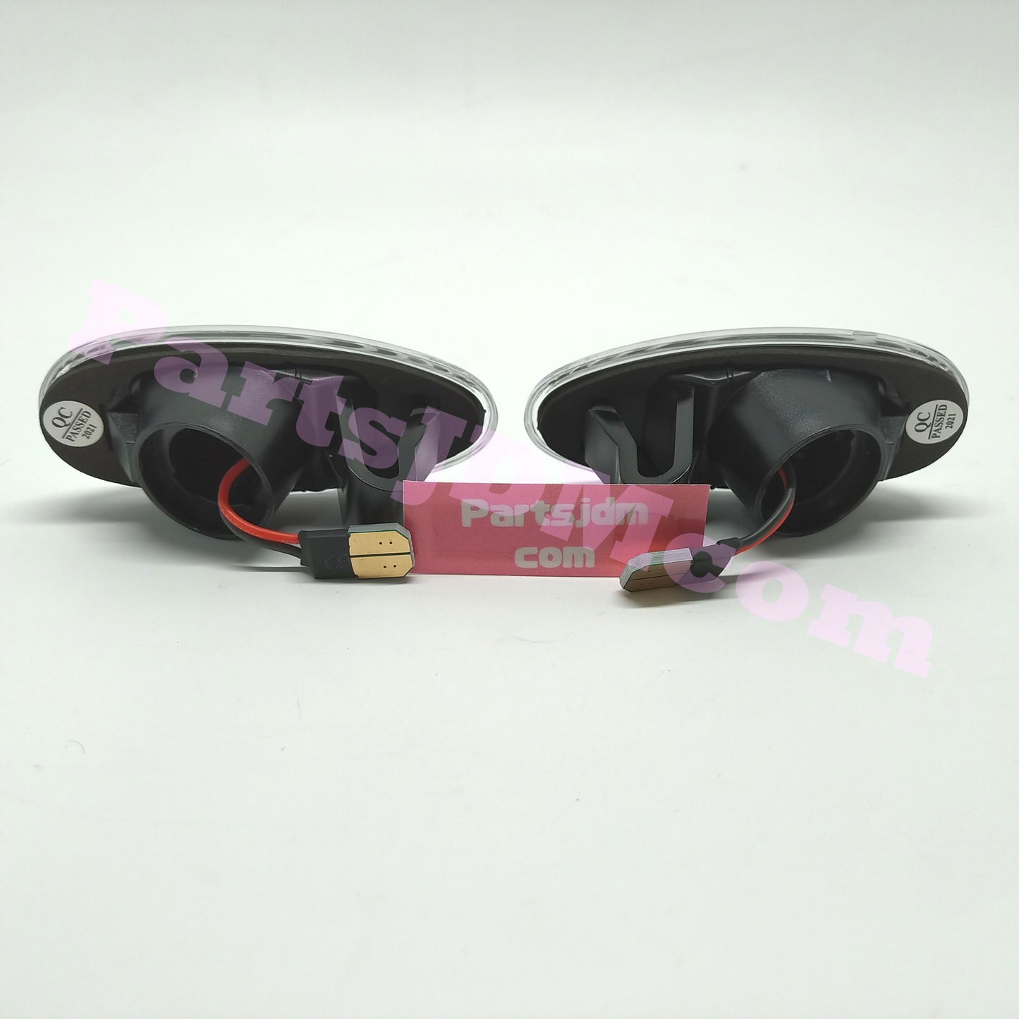 يناسب سيارة ميتسوبيشي ديلكا اليابانية (JDM) موديلات 94-07، إشارات جانبية LED بعدسات شفافة ومؤشرات انعطاف برتقالية