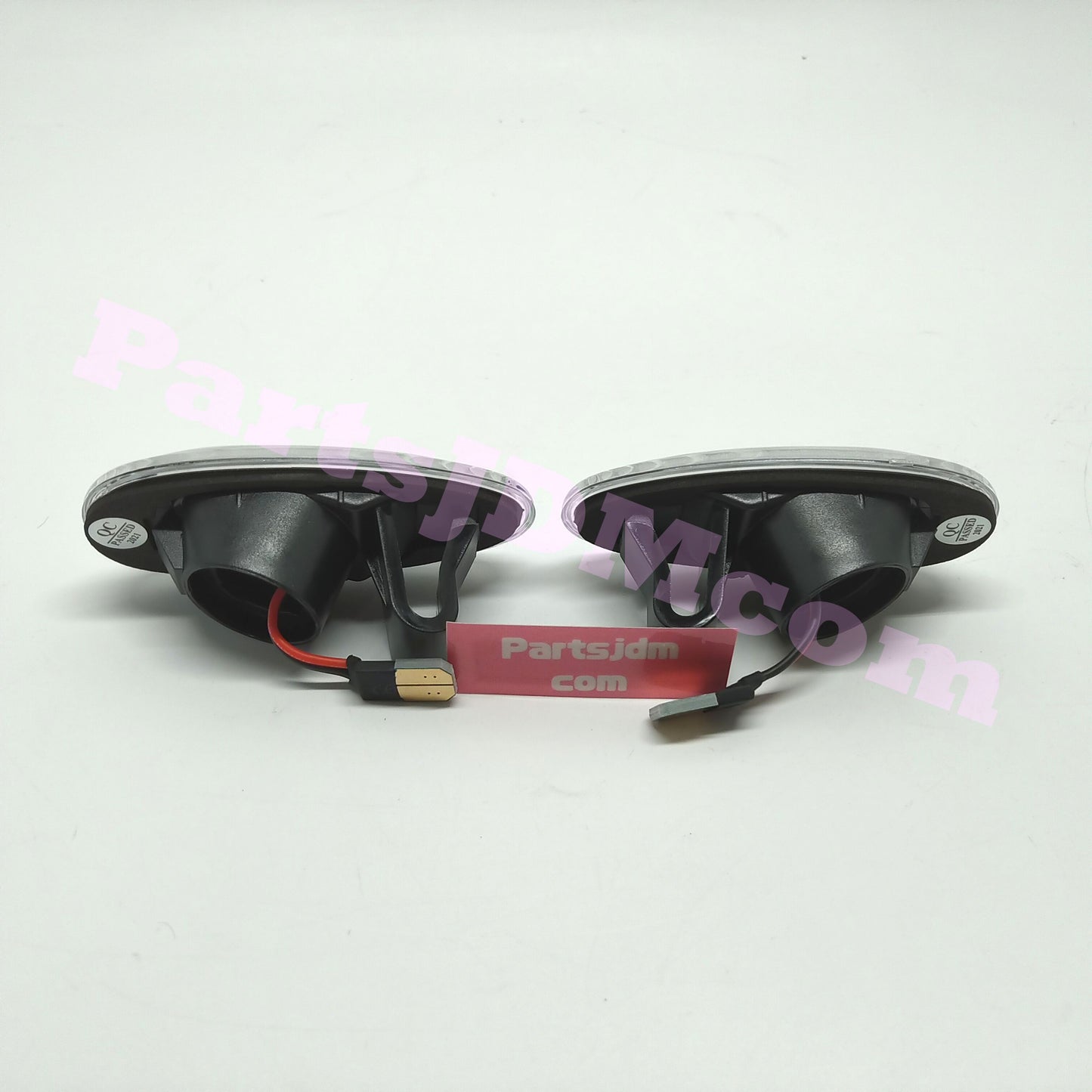 يناسب سيارة ميتسوبيشي ديلكا اليابانية (JDM) موديلات 94-07، إشارات جانبية LED بعدسات شفافة ومؤشرات انعطاف برتقالية