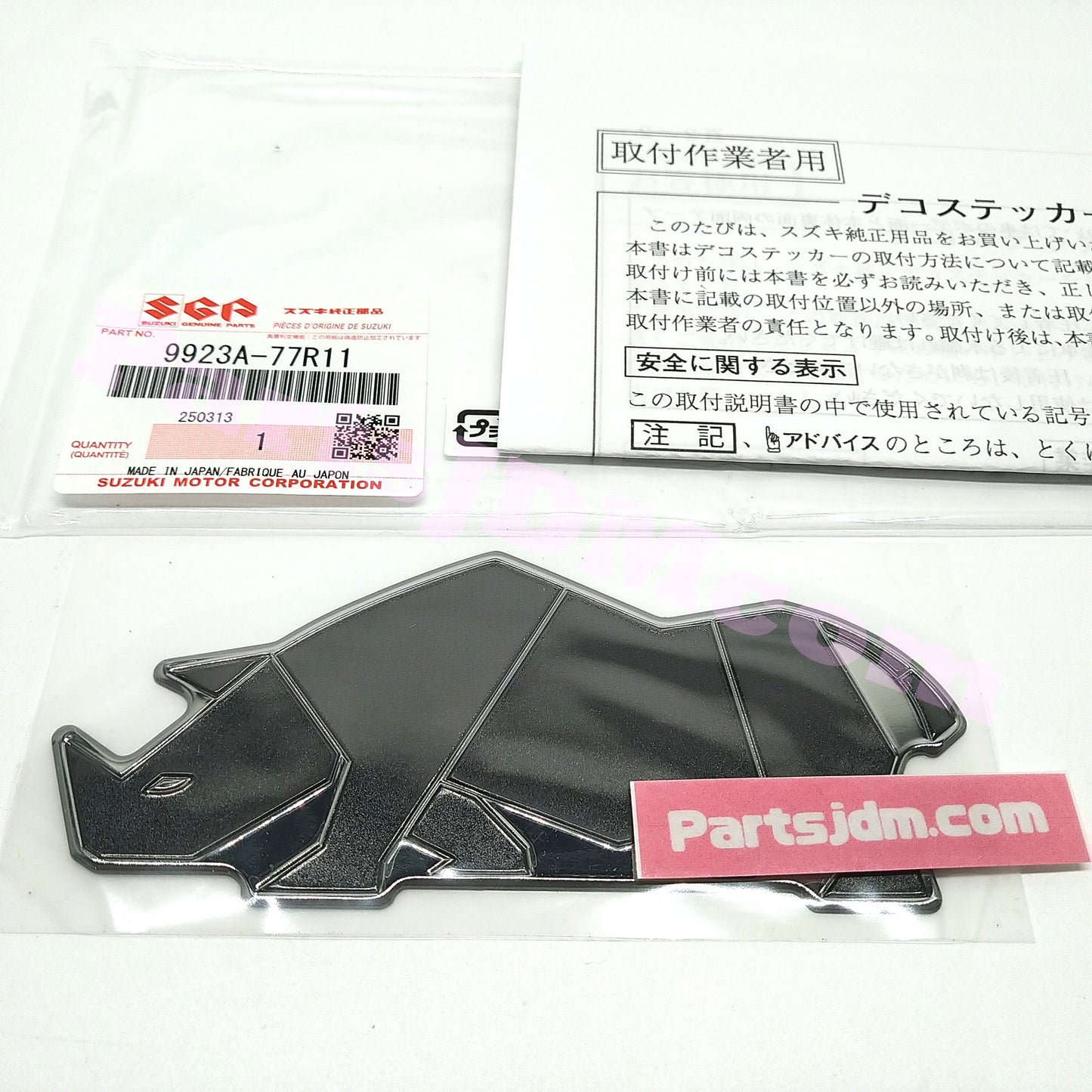 SUZUKI Genuine JDM Jimny Sierra JB74W JC JL Sticker Emblem Rhino Pattern