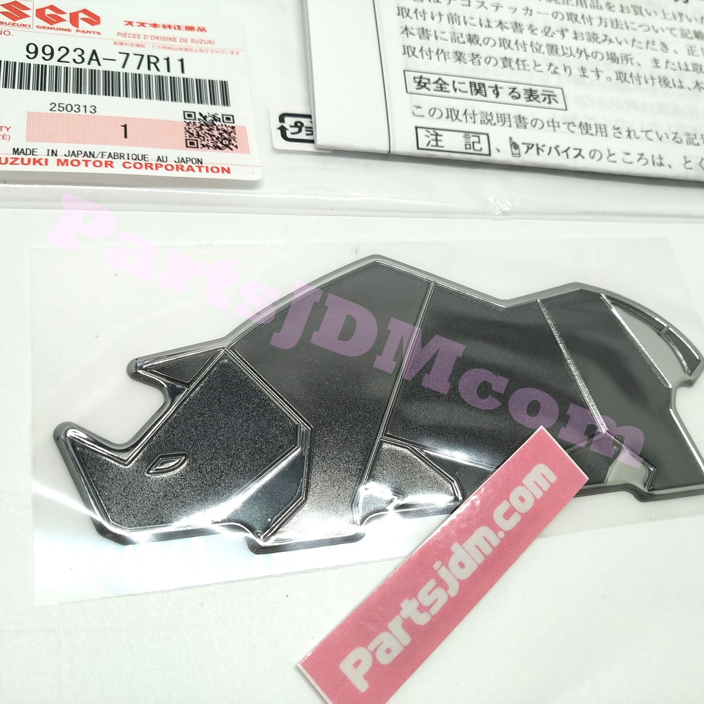 SUZUKI Genuine JDM Jimny Sierra JB74W JC JL Sticker Emblem Rhino Pattern