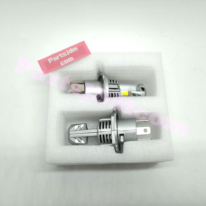 H4 LED Headlight Bulbs 12V Set of 2 – Warm Halogen Color 5000 Lumens Fits Honda Acty Truck HA3 HA4
